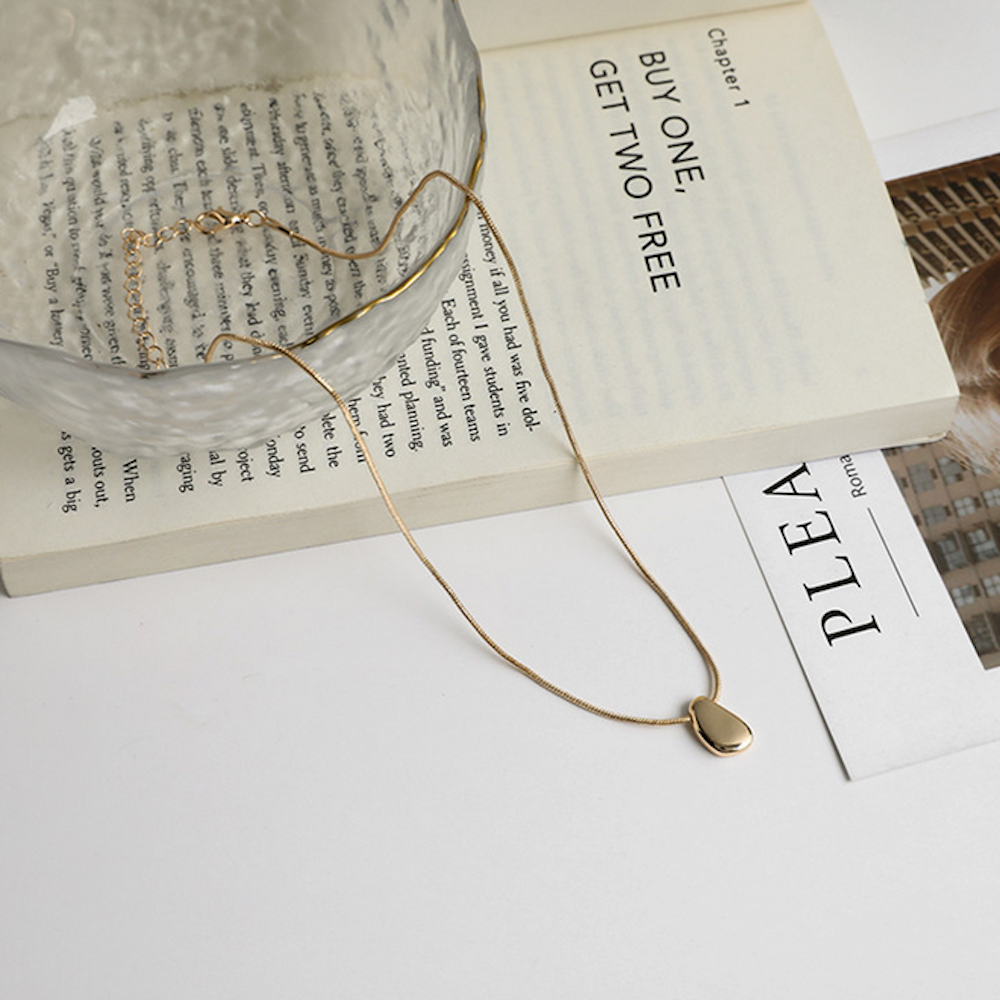 Bean Pendant Necklace for Women