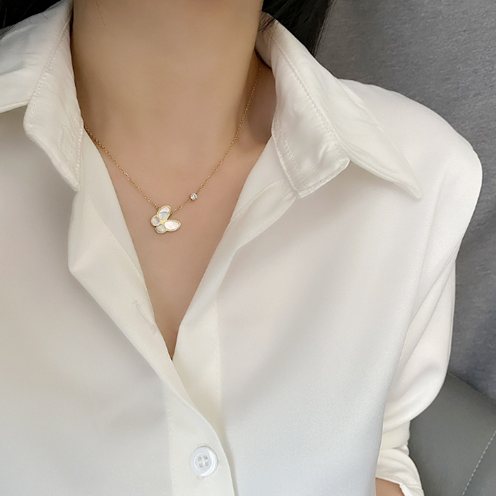 Butterfly Pendant Necklace for Women