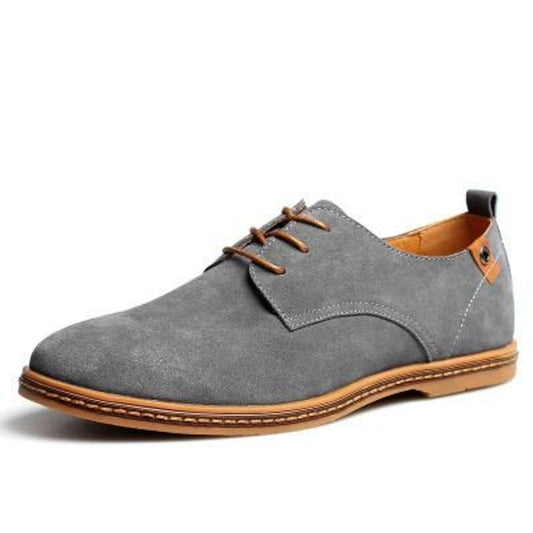 Suede Lace-Up Shoes for Men's Casual Wear
