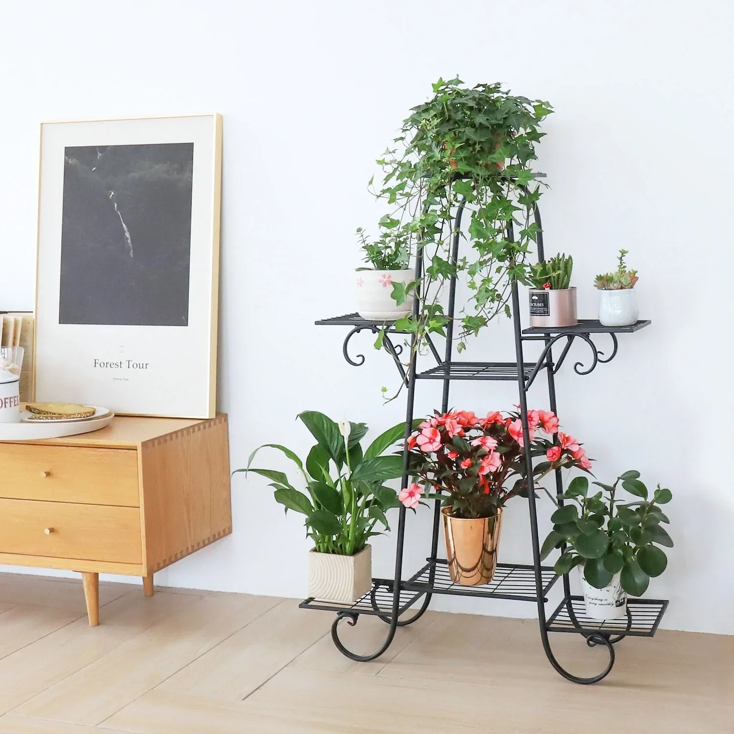 7-Tier Metal Plant Stand for Pots