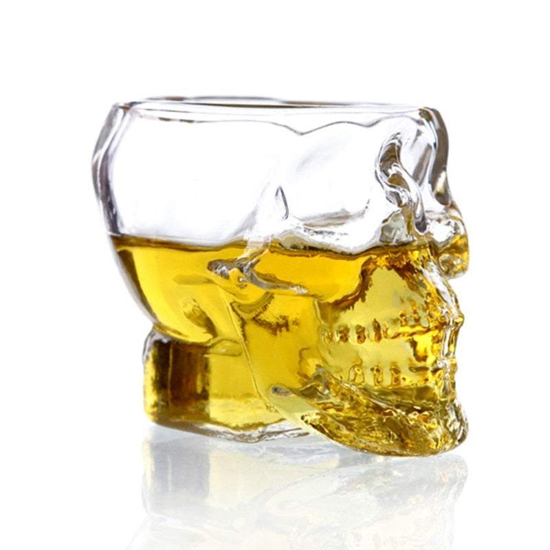 2 Skull Themed Glasses - Set of 2