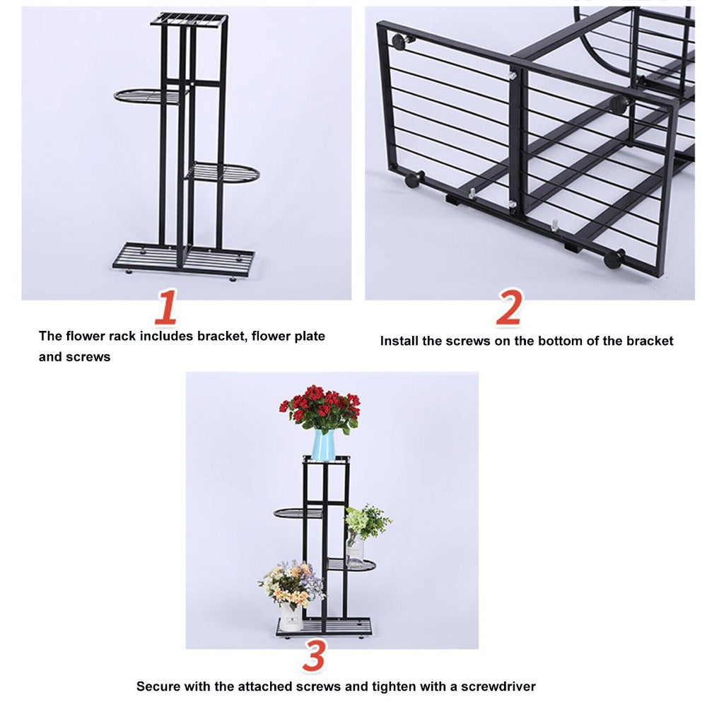 5 Iron Flower Pot Stands for Garden and Patio Decor - Enhance Your Outdoor Space