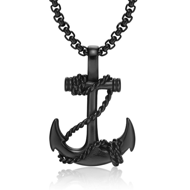 Roped Anchor Necklace