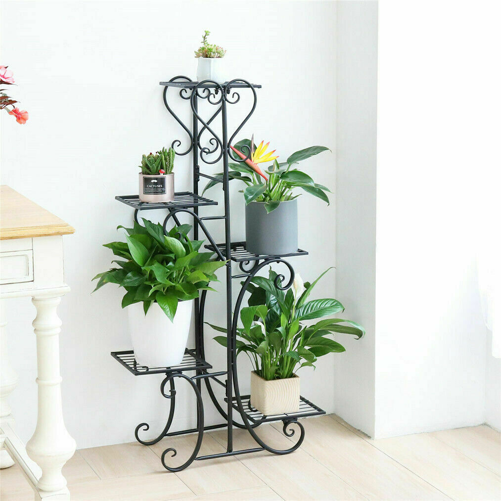 5 Tier Metal Plant Stand for Indoor and Outdoor Use