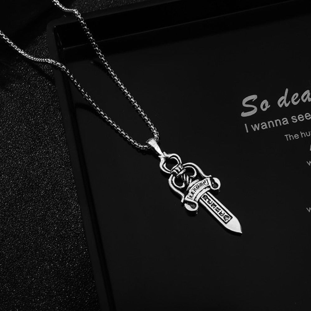 Warrior Sword Necklace for Men
