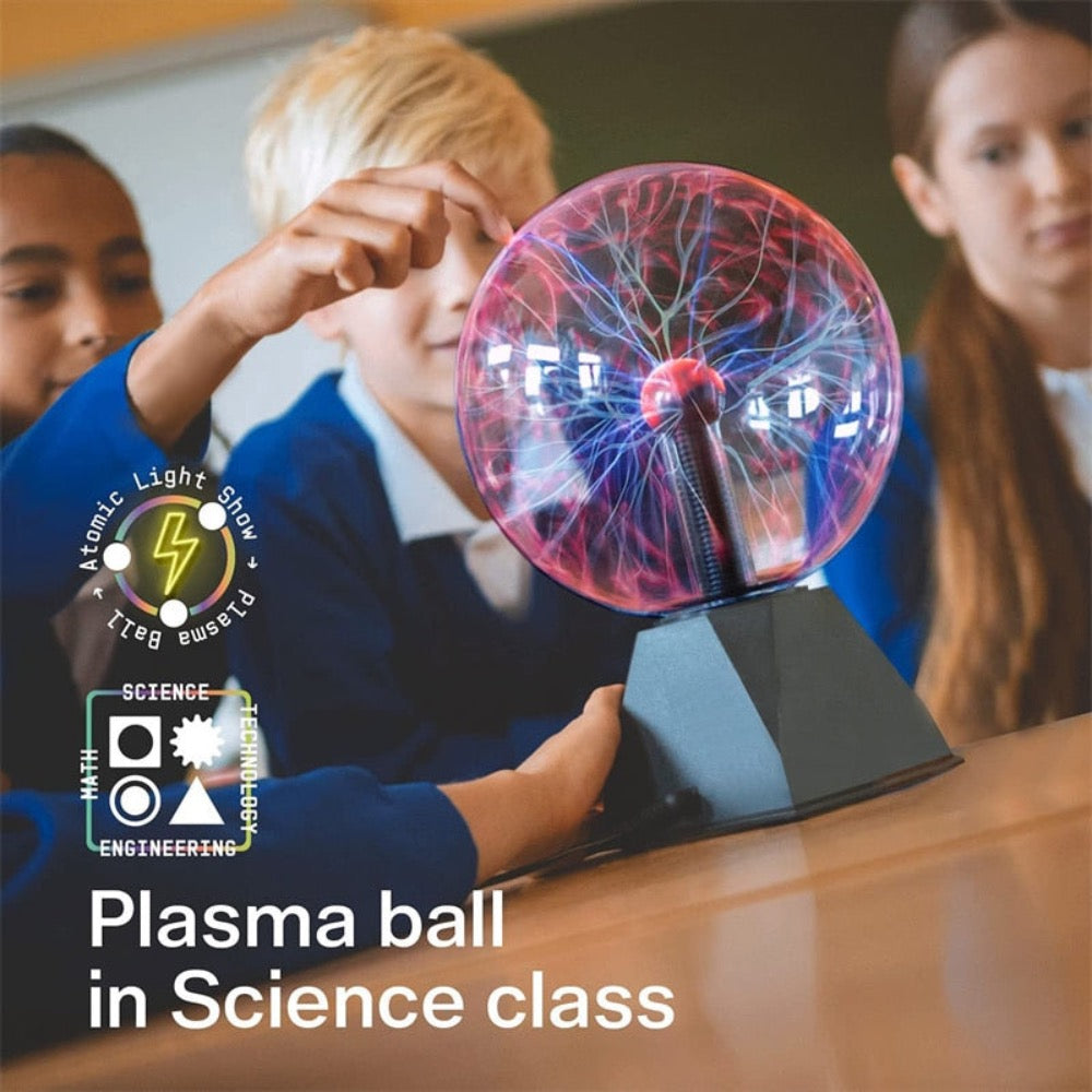 3" Plasma Ball with Glass Enclosure Creates Magical Atmosphere