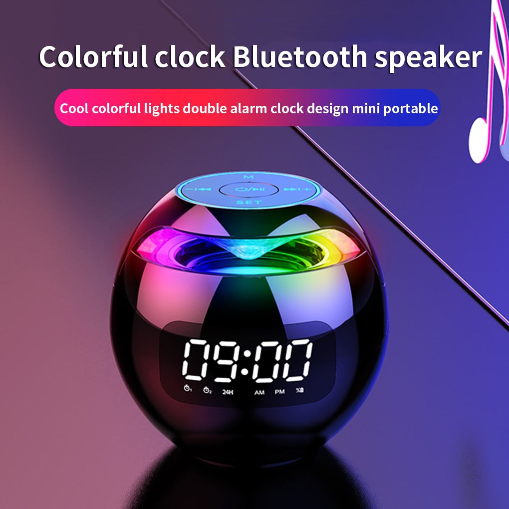Wireless Bluetooth Speaker with Clock Functionality