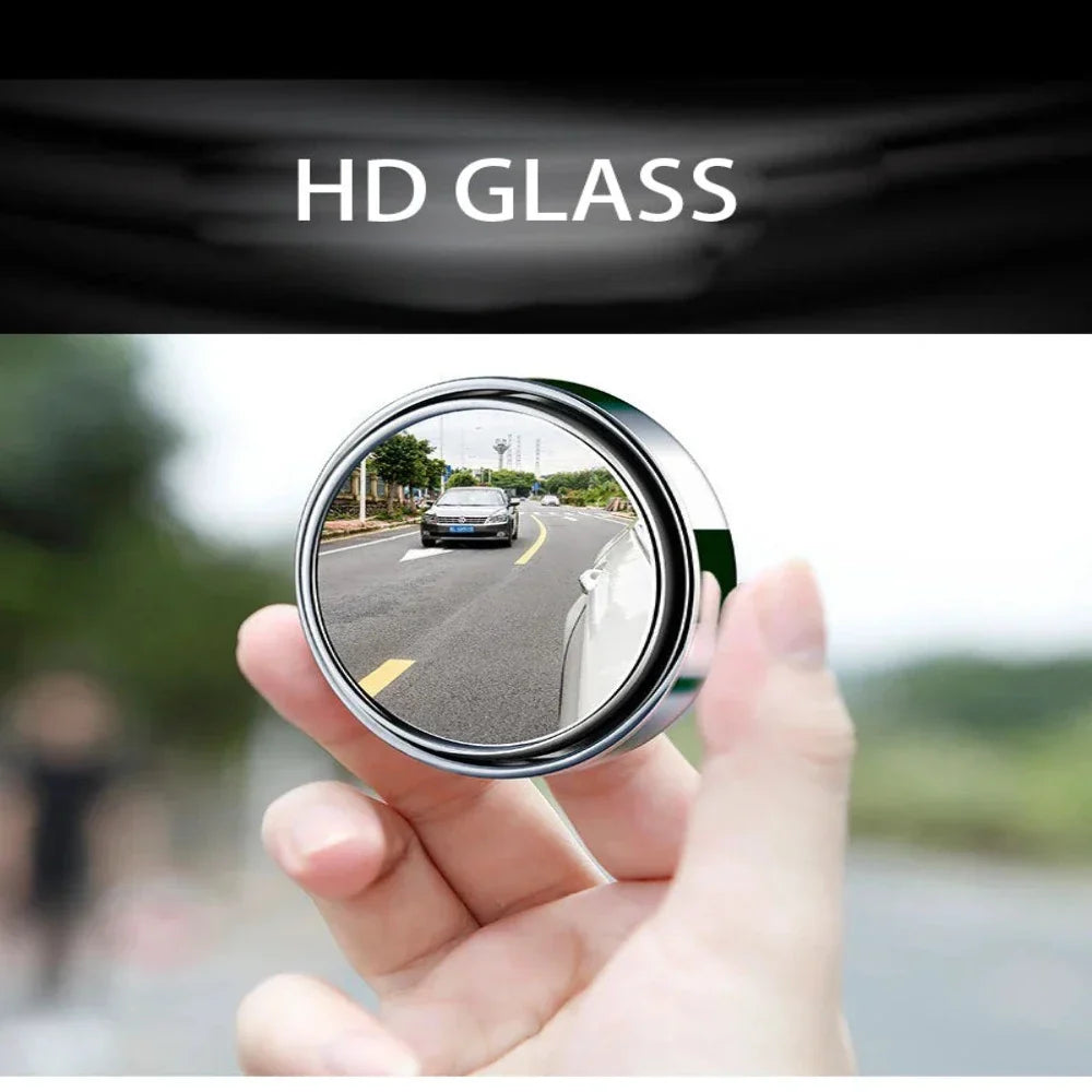 2 Piece Set of Mirrors to Eliminate Blind Spots with Adjustable Features