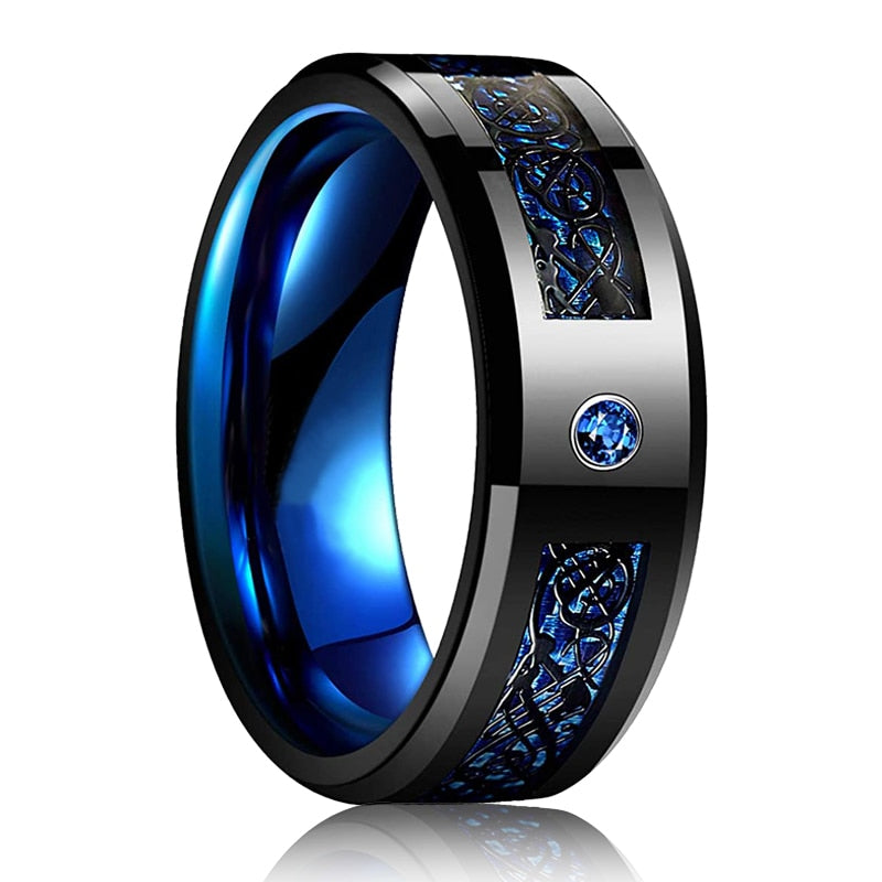 Black Zirconium Ring for Men