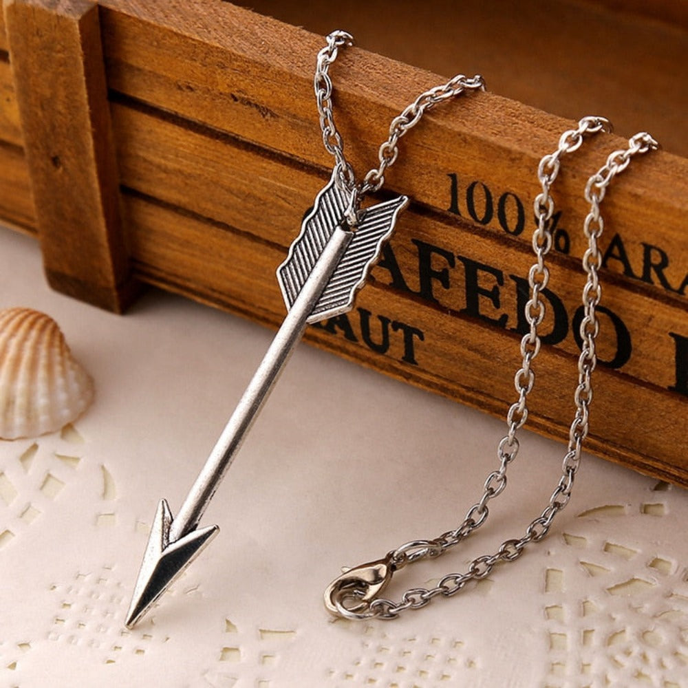 Arrow Pendant Long Unisex Necklace