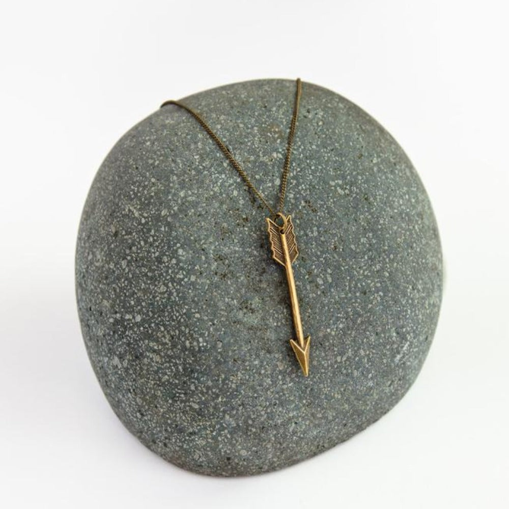 Arrow Pendant Long Unisex Necklace