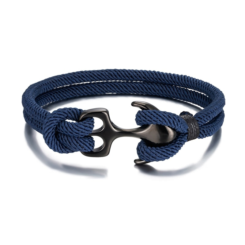 Anchor Bracelet with Rope Design