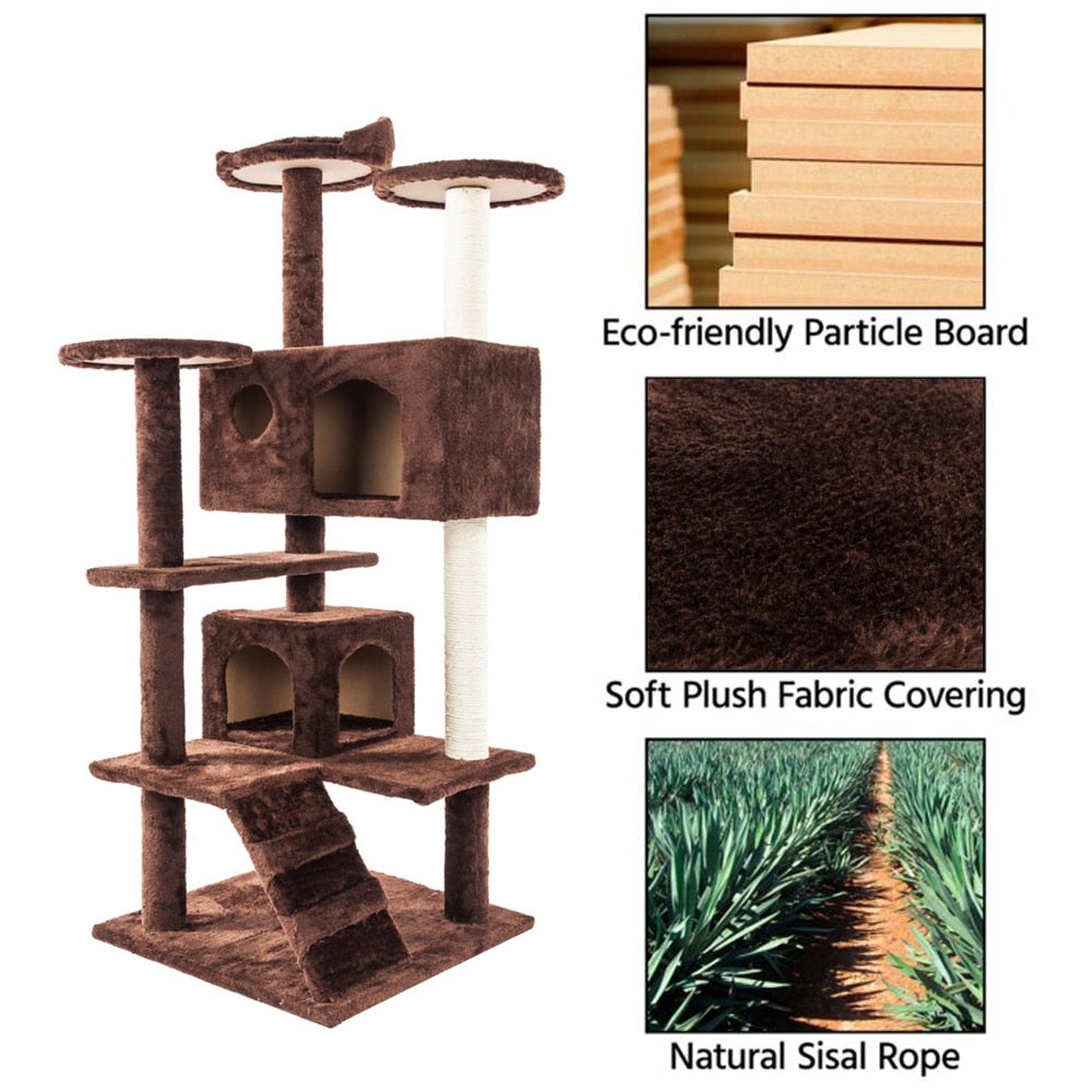 Sisal Rope Cat Tower for Climbing