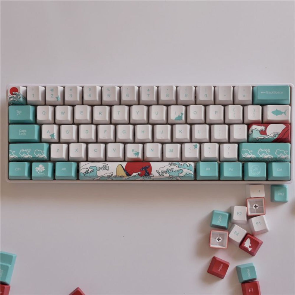 4-Piece Keycap Set with Animated Design