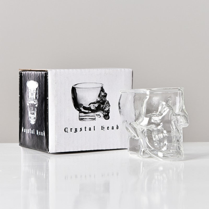 2 Skull Themed Glasses - Set of 2