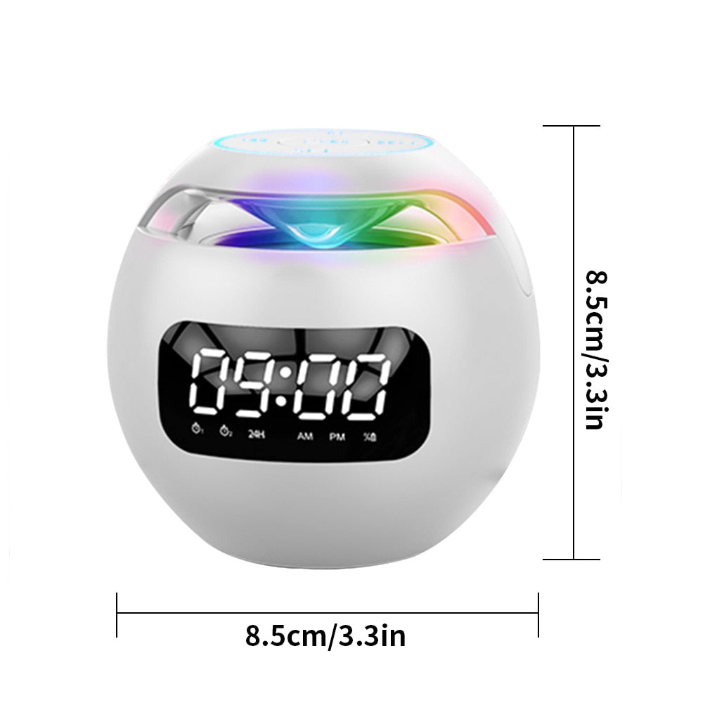 Wireless Bluetooth Speaker with Clock Functionality