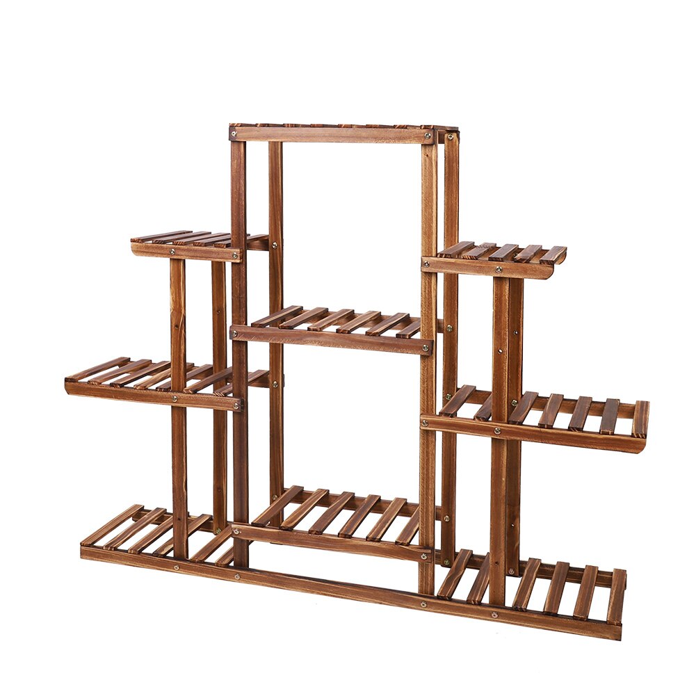 9 Tier Wooden Indoor Plant Stand for Home Decor