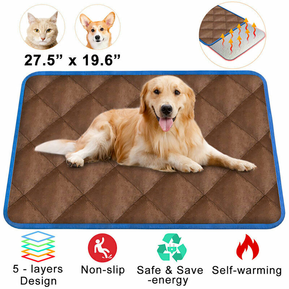 Versatile Self-Warming Pet Bed with Thermal Technology