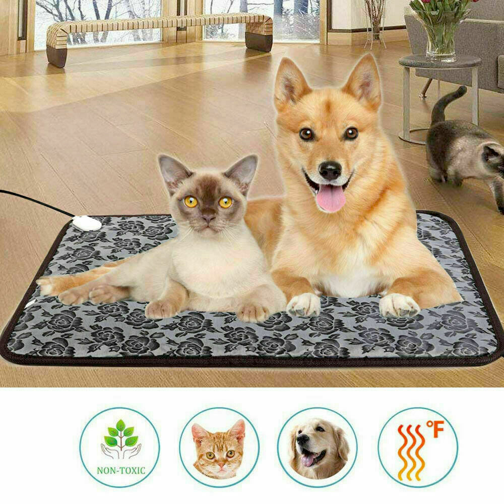 Adjustable Temperature Waterproof Bed Pad with Thermal Heating for Pets