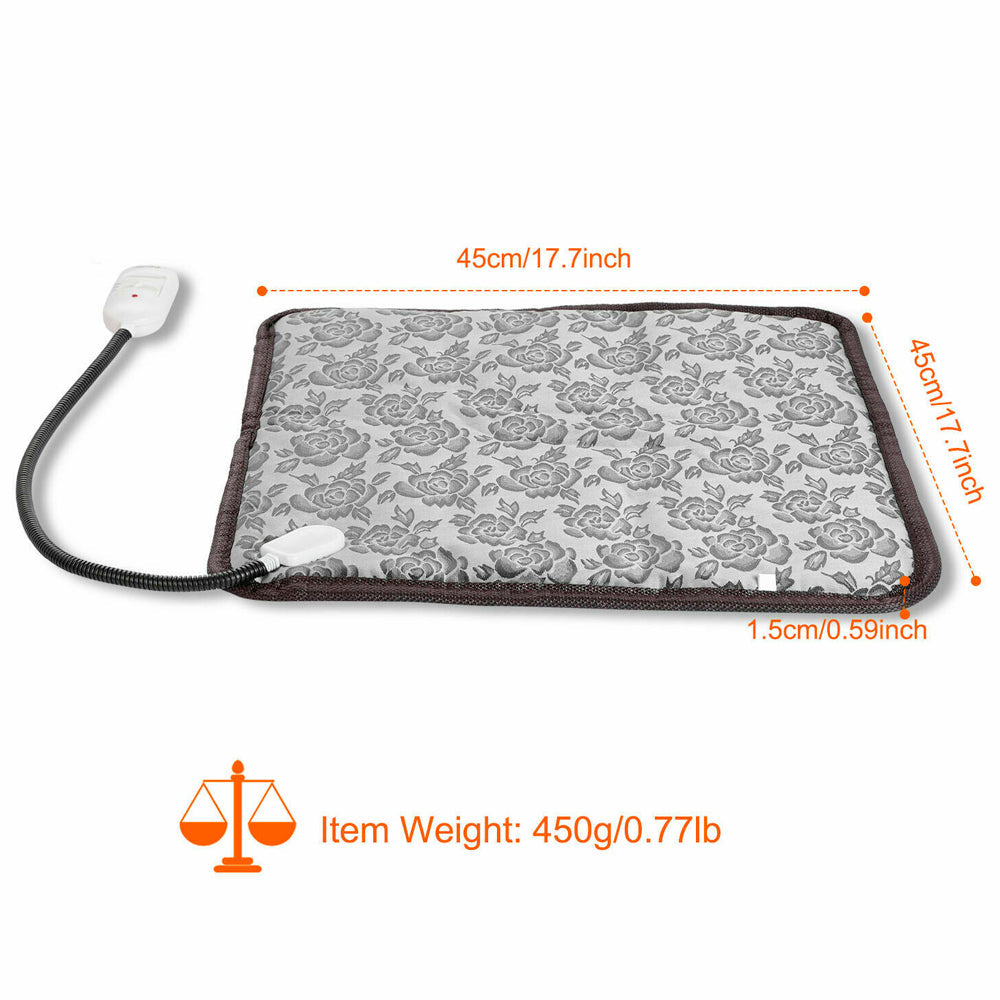 Adjustable Temperature Waterproof Bed Pad with Thermal Heating for Pets