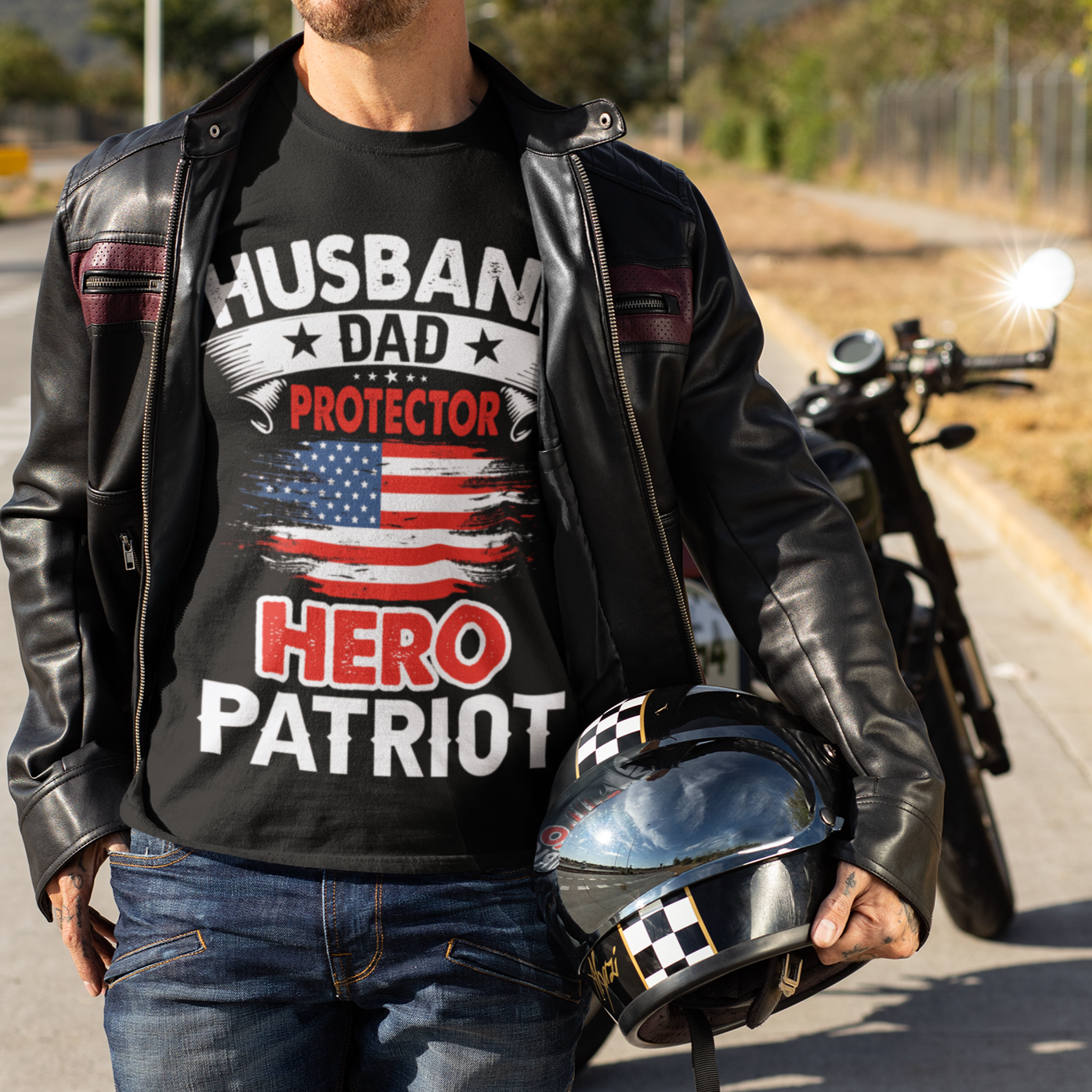 Short Sleeve Tee for the Patriotic Husband and Father