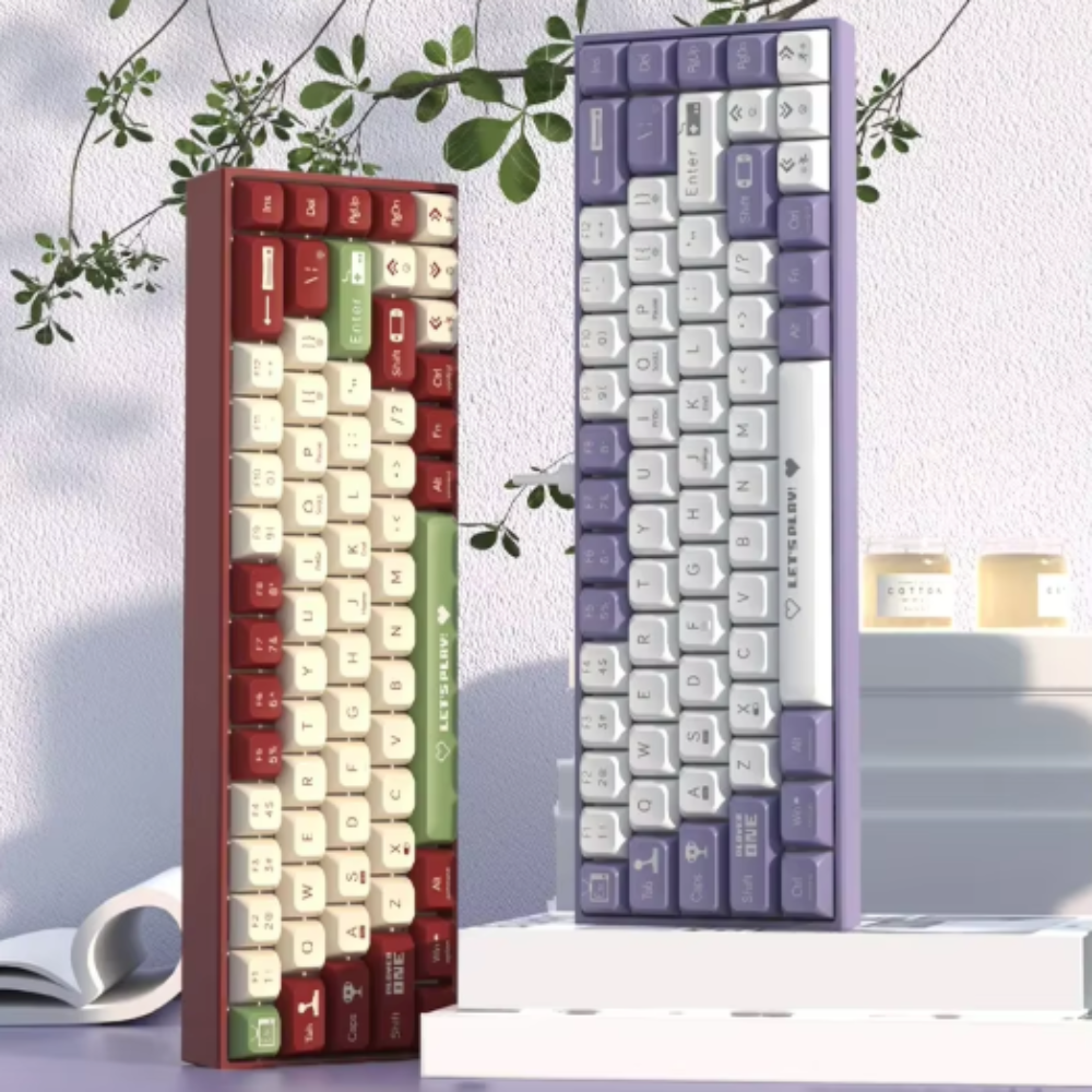 68-Keys Portable Bluetooth Mechanical Keyboard with Dragon Design