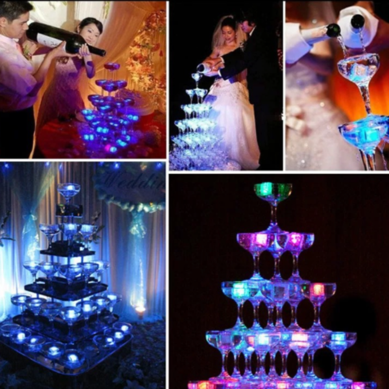 LED Ice Cube Party Set - 12 Pieces