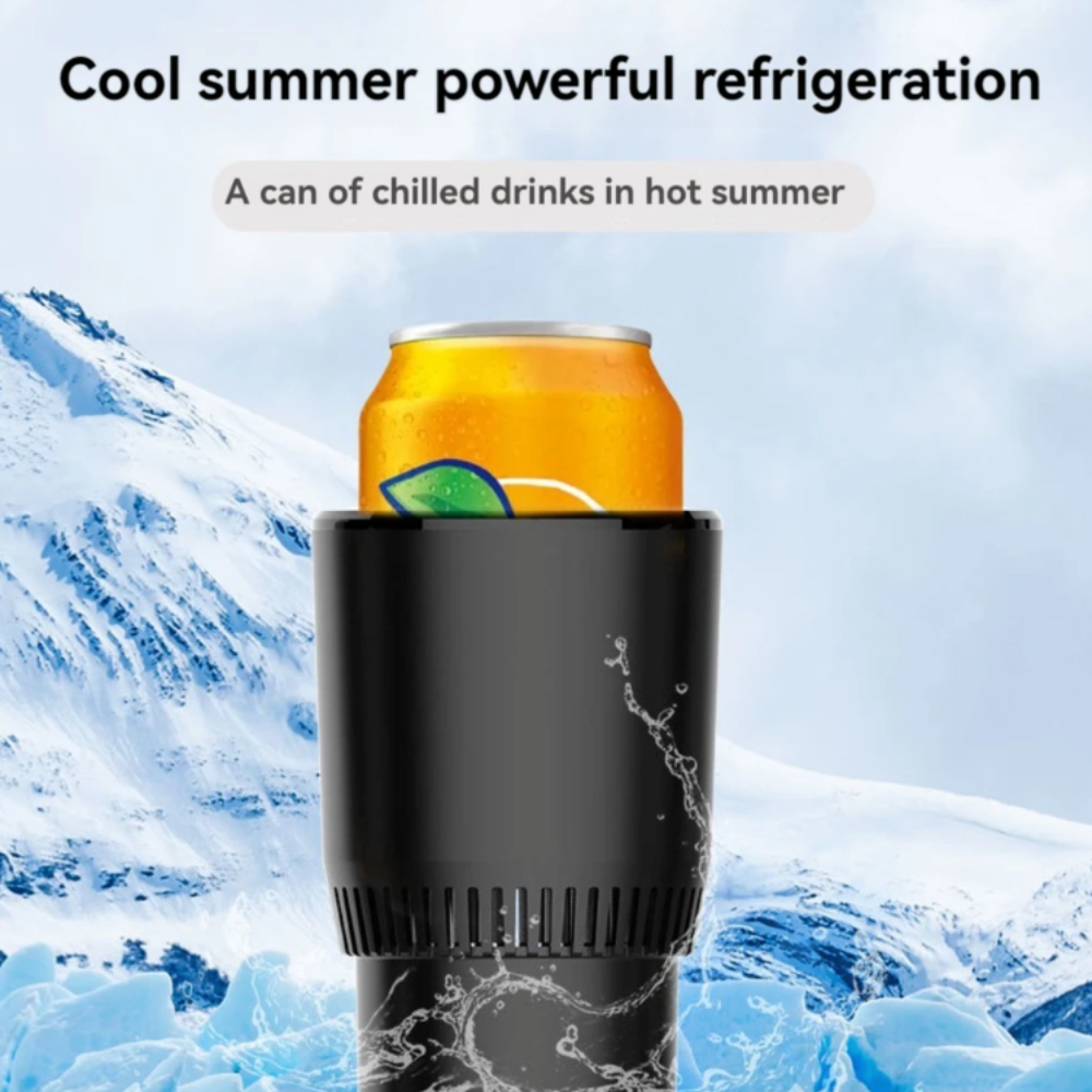 Smart Cooler Cup Holder with Digital Display - All-in-One Solution for Keeping Your Beverages Chilled