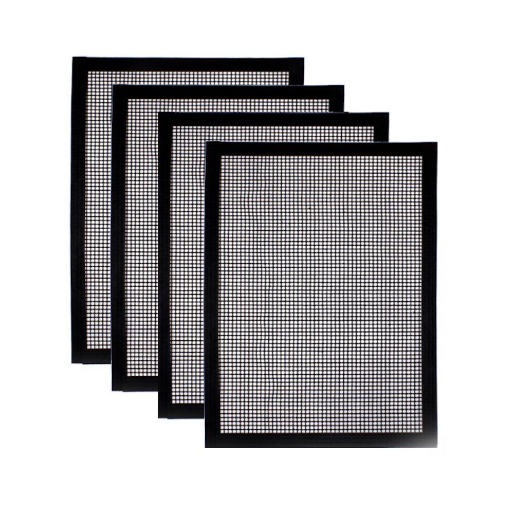 4 Pack of Durable Non-Stick BBQ Grill Mesh - Reusable