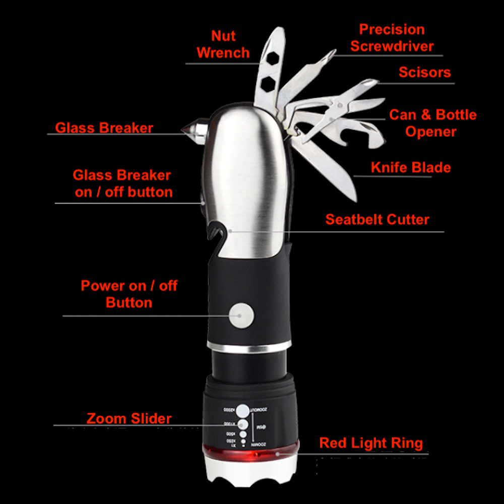9-in-1 Emergency Flashlight Tools: Redefining the Essence
