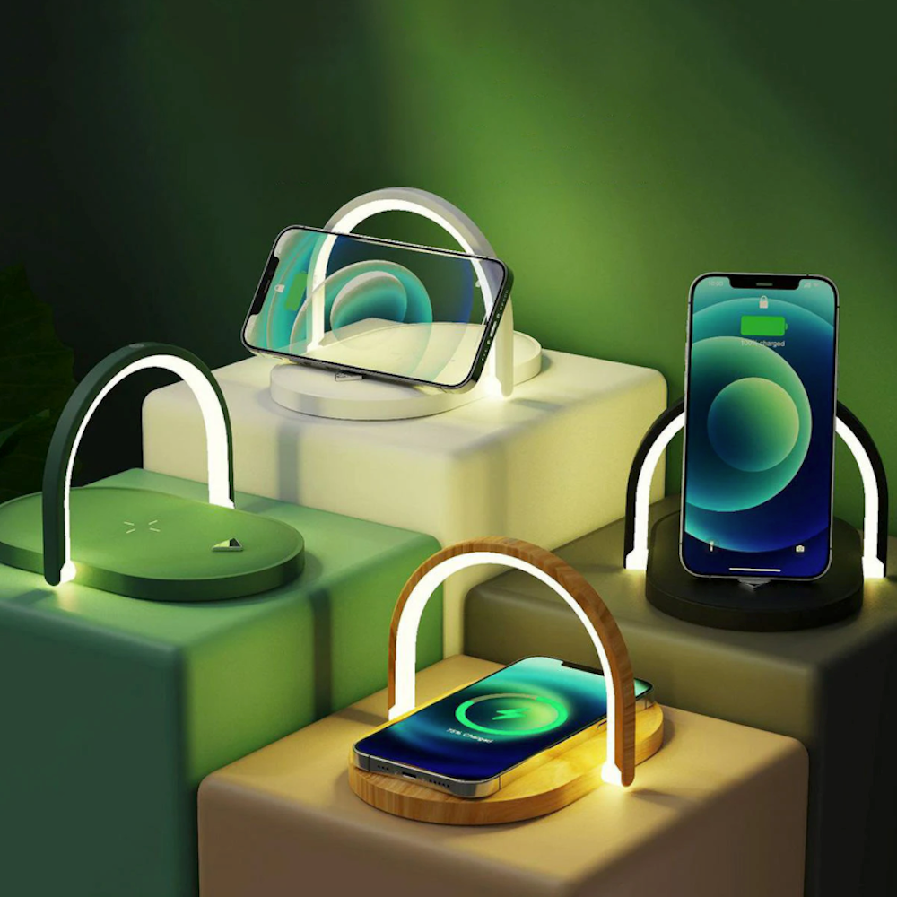 Adjustable LED Light Multi Functional Wireless Phone Charger