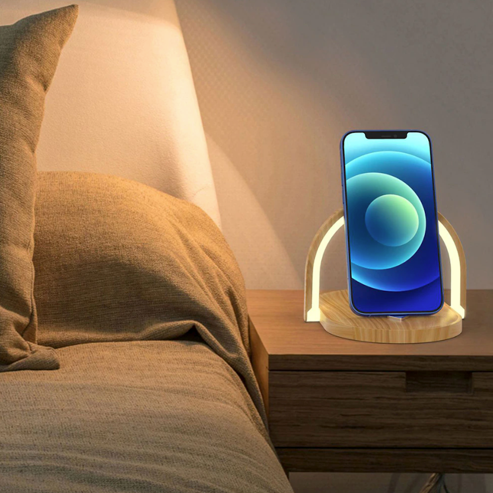 Adjustable LED Light Multi Functional Wireless Phone Charger