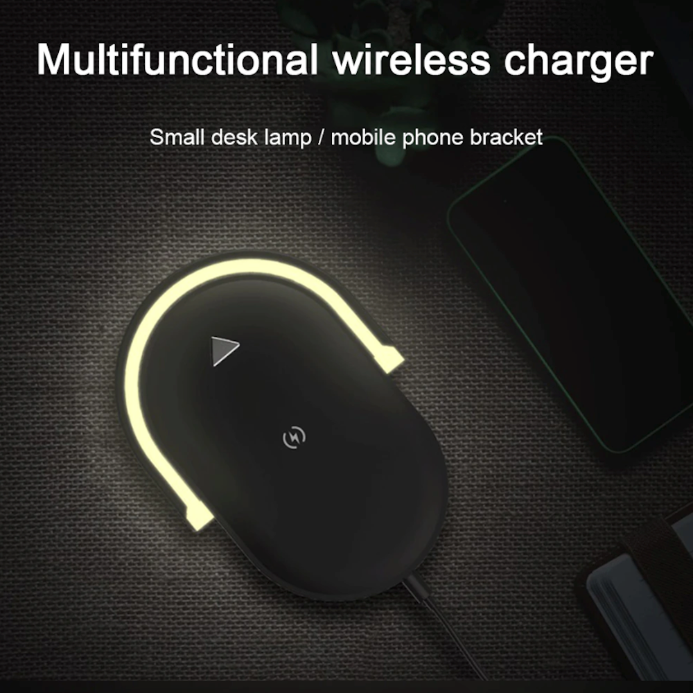 Adjustable LED Light Multi Functional Wireless Phone Charger
