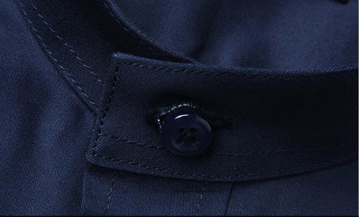 Stand Collar Men's Shirt