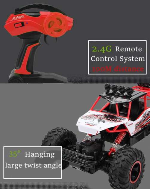 4WD Monster Truck with Dragon 2.4Ghz Remote Control