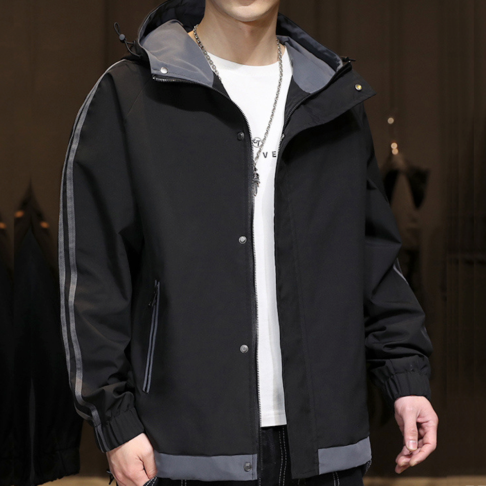 Windproof Hooded Jacket for Men