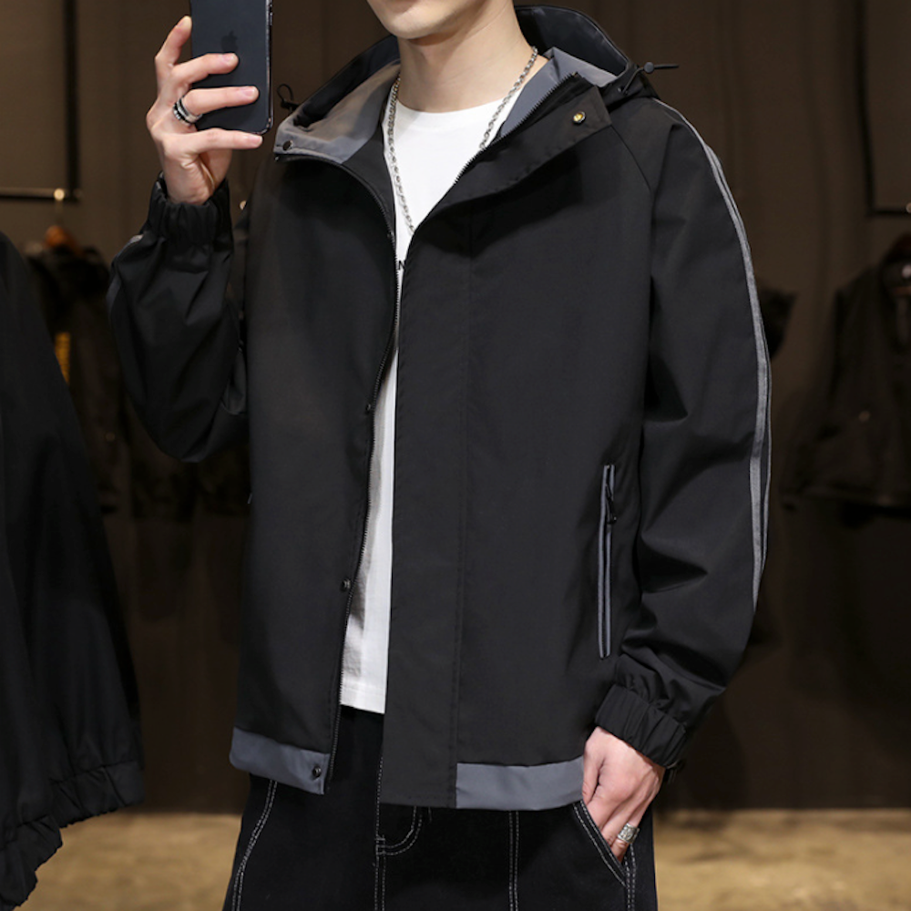 Windproof Hooded Jacket for Men