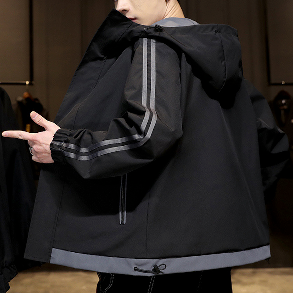 Windproof Hooded Jacket for Men