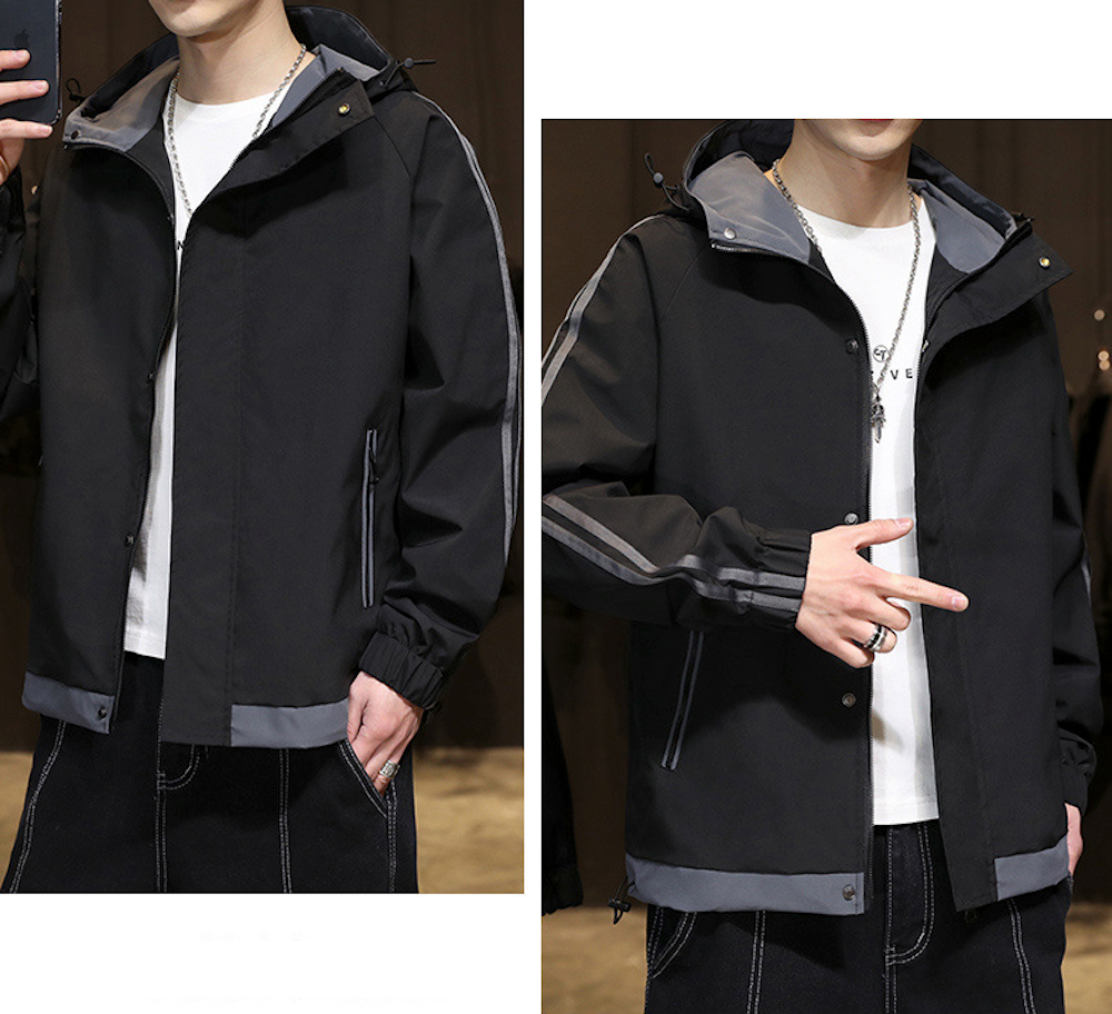 Windproof Hooded Jacket for Men