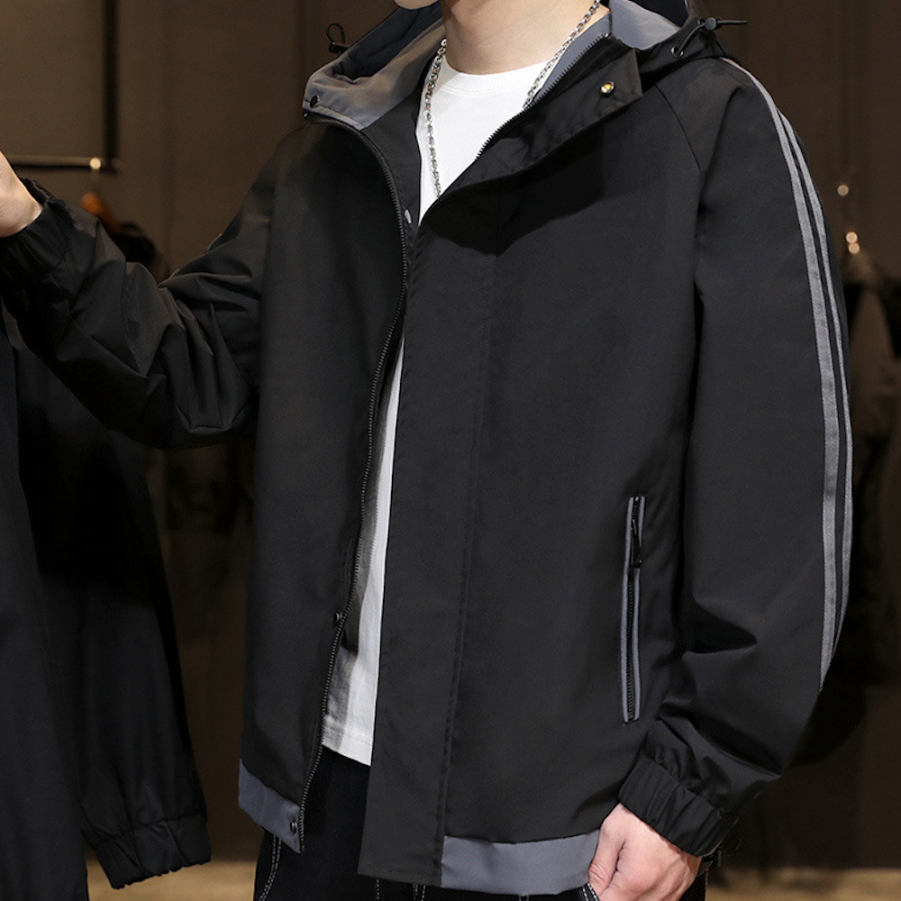 Windproof Hooded Jacket for Men