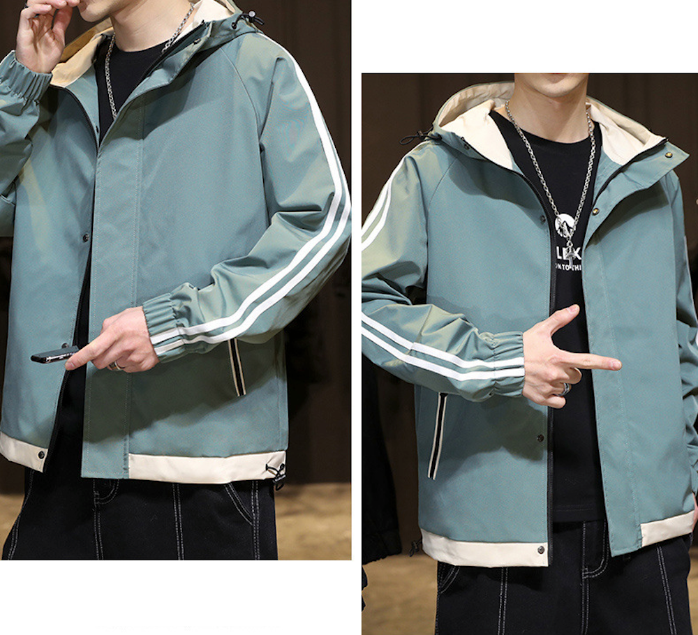 Windproof Hooded Jacket for Men