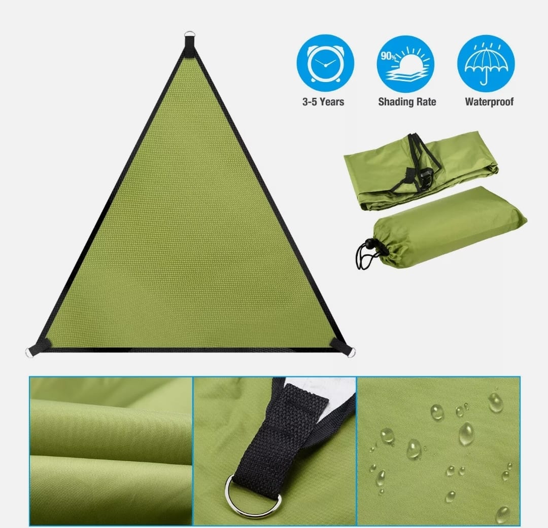 Waterproof Outdoor Canopy Shade Cover - 9ft x 9ft