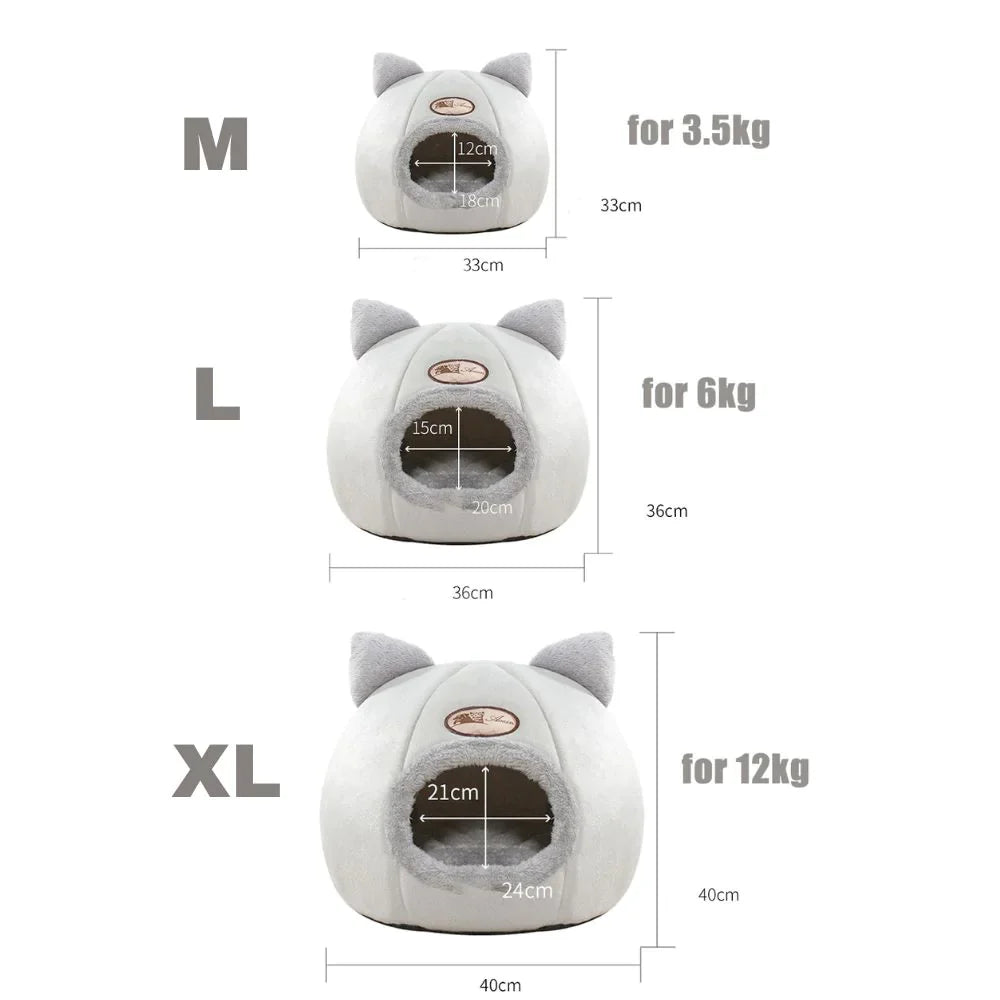2-in-1 Pet House Bed - Comfortable and Cozy Retreat for Your Beloved Pet