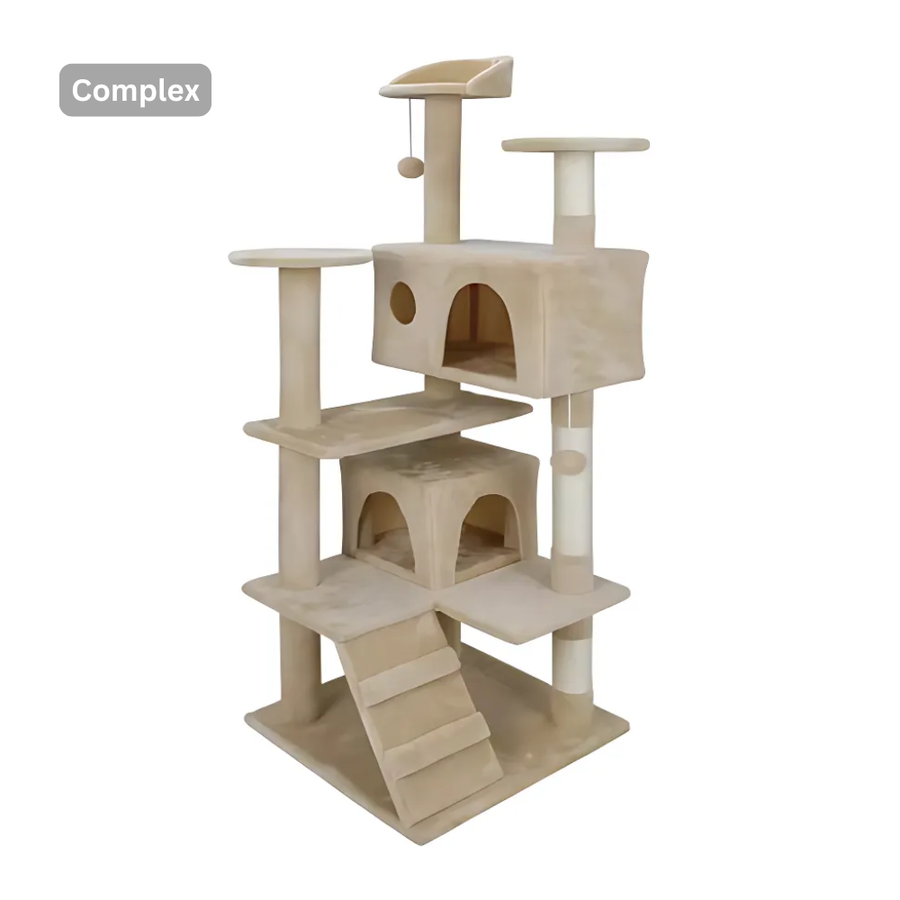 Scratching Post Cat Tree with Climbing Steps
