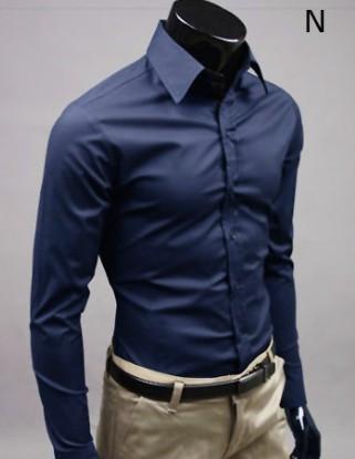 Slim Fit Button-Up Shirt for Men - Stylish and Modern Design