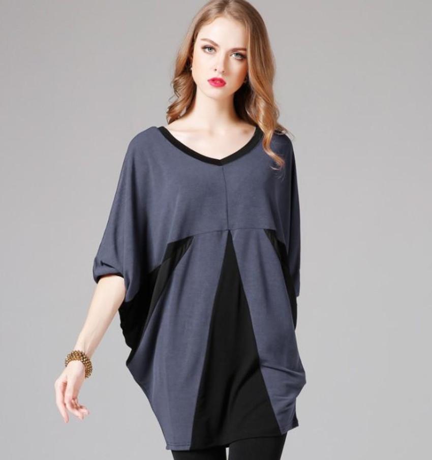 Wide Neck Batwing Top for Women