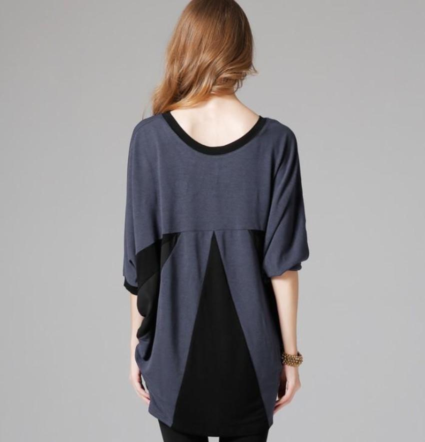 Wide Neck Batwing Top for Women