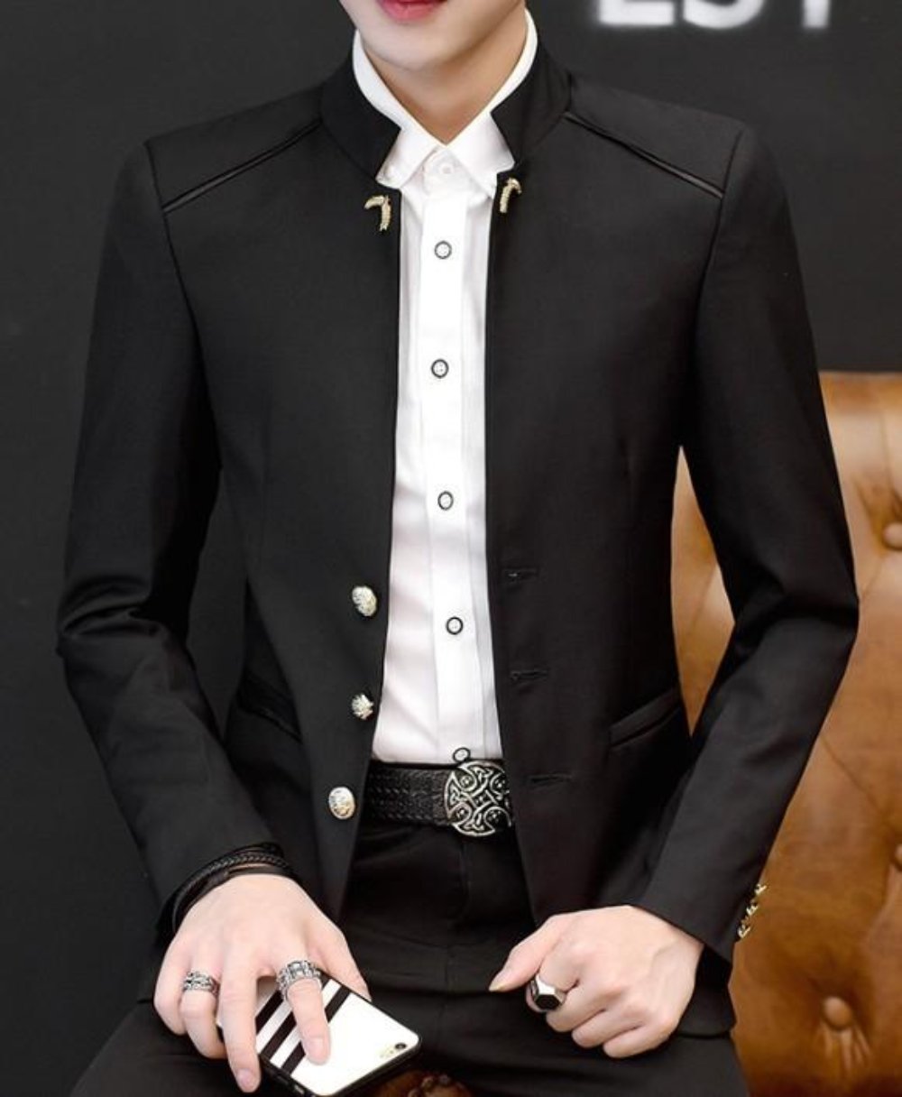 Slim Fit Blazer for Men's Fashion