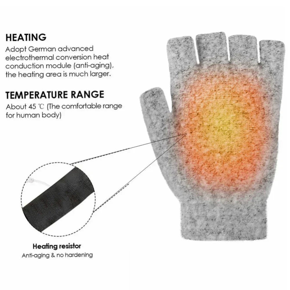 USB Convertible Heating Gloves