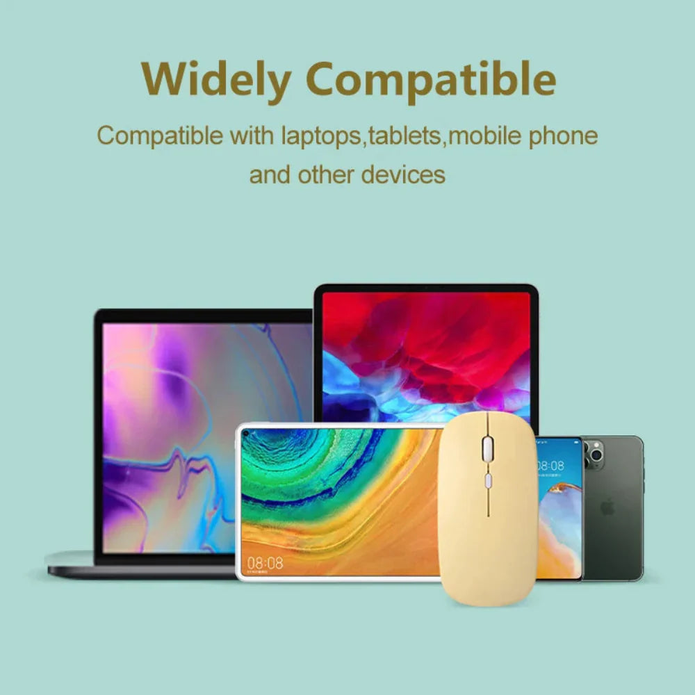Vibrant Wireless Bluetooth Noiseless Mouse